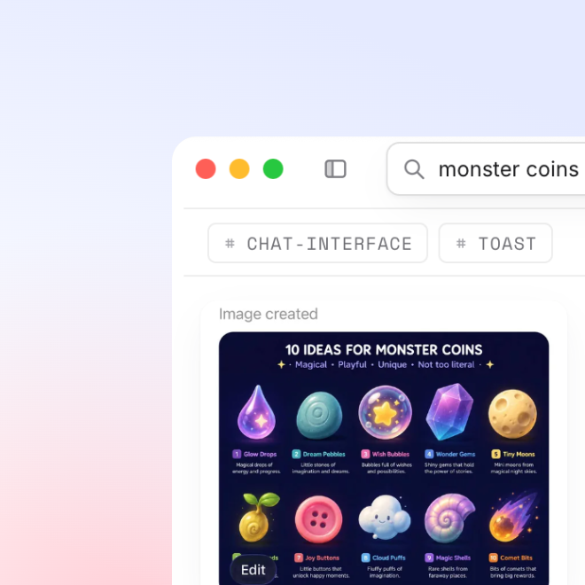 DIIVO visual search finds a generated image by query
